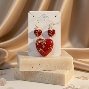 Red Heart Earrings